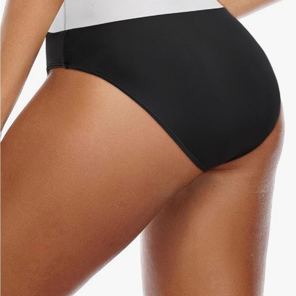 2/$30 Women High Waisted Bikini Bottoms Full Coverage Tummy Control Size M. NWOT - Picture 2 of 8